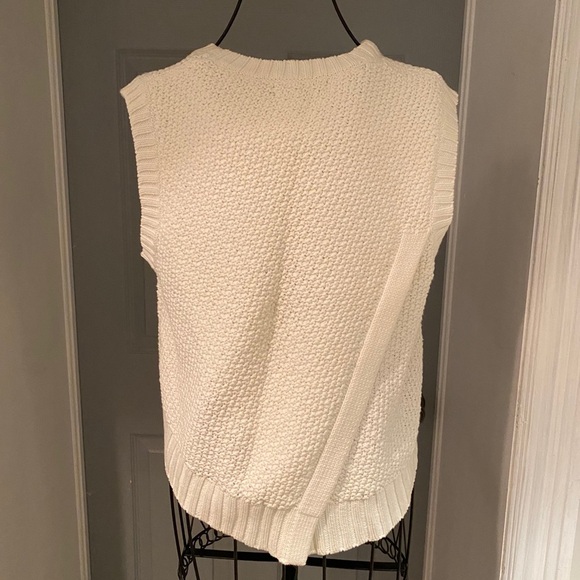 Banana Republic sleeveless sweater white size S - Picture 2 of 4